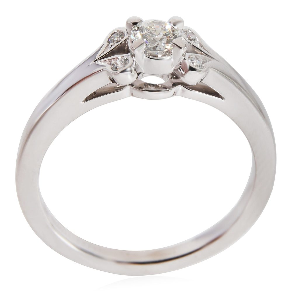 Cartier Ballerine Diamond Engagement Ring in Platinum F VS2 0.22 CTW - Picture 5 of 5